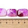 Natural Striped Agate/Banded Agate Beads Strands G-B137-B01-01H-5