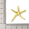 Rack Plating Star Brass Pendants KK-H487-17G-3