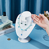 1Pc Bust Shaped PU Leather Necklace Display Stands NDIS-PH0001-16-3