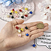 24Pcs 6 Colors Spray Painted Alloy Charms FIND-TA0003-29-6
