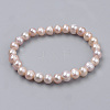 Pearl Stretch Bracelets X-PEAR-S012-58B-1