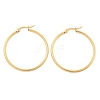 Ion Plating(IP) 304 Stainless Steel Hoop Earrings EJEW-N0016-11G-F-3