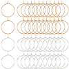 100Pcs 2 Colors 316 Surgical Stainless Steel Wine Glass Charms Rings STAS-BBC0005-95A-1