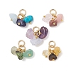 5Pcs Natural & Synthetic Mixed Gemstone Pendants PALLOY-JF05353-02-1