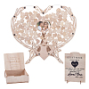Wooden & Acrylic & Iron Wedding Guest Book Alternative WOOD-WH0002-61-1