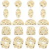 20Pcs 5 Style Brass Connector Charms KK-BC0008-13-1