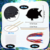 Rainbow Scratch Paper Art Pendant Decoration Kits DIY-WH20013-21C-2