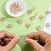 20Pcs Handmade Foil Lampwork Bumpy Beads FOIL-SZ0001-01-4