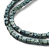 Electroplated Natural Lava Rock Beads Strands G-Q1009-B01-02F-3