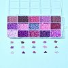 150G 15 Styles Baking Paint Glass Seed Beads SEED-FS0001-31B-9