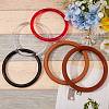 10 Pcs 5 Styles ABS Plastic Ring Shape Purse Handle AJEW-SZ0001-47-3