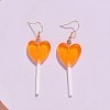 Stainless Steel Plastic Dangle Earrings FS-WG9C83A-02-1