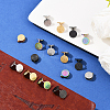 16Pcs 4 Colors 304 Stainless Steel Vortex Cuff Earrings EJEW-SC0001-86-5