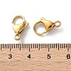 304 Stainless Steel Lobster Claw Clasps STAS-V007-01E-G-3