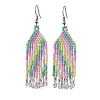 Boho 304 Stainless Steel with Glass Dangle Stud Earring EJEW-MZ00178-1