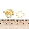 Brass Fold Over Clasps KK-Z078-34G-3