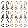15Pcs 6 Colors Alloy Swivel Snap Hook Clasps FIND-TA0003-78-2
