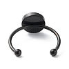 Stainless Steel Open Cuff Ring Components RJEW-WH0011-06B-EB-2