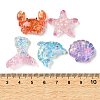 Marine Animal Transparent Resin Cabochons RE-CBAC151-04-3