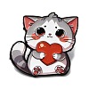 Cat with Heart Enamel Pins LS-JEWB-I055-05EB-02-1