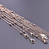 1.5mm Unisex 304 Stainless Steel Satellite Chains Necklaces GC8699-3-1