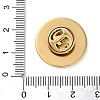 304 Stainless Steel Flat Round Brooch Brooch Base Settings STAS-S172-10B-G-3