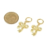 Bowknot Alloy Hoop Earrings EJEW-JE06357-02-4