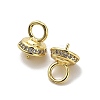 Brass Micro Pave Cubic Zirconia Cup Pearl Peg Bails Pin Pendants KK-S397-05A-2