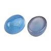 Natural Blue Agate Cabochons G-G350-06A-2