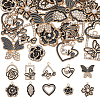 40Pcs 10 Style Alloy Enamel Pendants FIND-SC0008-32-1
