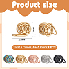 20Pcs 5 Styles 304 Stainless Steel Spiral Pad Cuff Earrings KK-UN0005-22-3