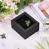 Plastic Overturn Cufflink Storage Boxes CON-WH0095-227-5