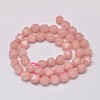 Faceted Natural Pink Opal Beads Strands G-K066-04-8mm-2