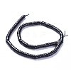 Natural Shungite Beads Strands G-L505-17A-3
