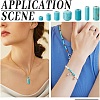 339Pcs 7 Sizes Synthetic Turquoise Beads G-AR0006-10-6
