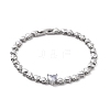 Micro Pave Cubic Zirconia Link Bracelets BJEW-F438-01P-1