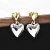 Brass Dangle Stud Earrings EJEW-F359-08G-4