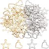 Unicraftale 80Pcs 4 Style 304 Stainless Steel Pendants STAS-UN0032-12-1