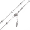 Non-Tarnish 304 Stainless Steel Satellite Chain Necklace for Men Women NJEW-K245-011C-2