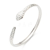Non-Tarnish 304 Stainless Steel Snake Cuff Bangle LS-BJEW-F456-01P-1