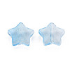 Two Tone Transparent Spray Painted Glass Beads GLAA-T022-25-A02-4