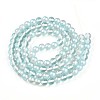 Baking Paint Transparent Glass Beads X1-DGLA-N011-8mm-05-2