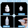 10Pcs 2 Styles PE Plastic Refillable Bottles AJEW-GF0013-39B-6