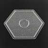Hexagon ABC Plastic Pegboards used for 5x5mm DIY Fuse Beads X-DIY-Q009-53-1