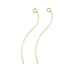 Brass Earring Findings KK-A274-17C-G-1