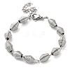 304 Stainless Steel Bicone Link Chain Bracelets for Women BJEW-G712-05P-1