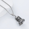 Vintage 304 Stainless Steel Archangel Saint Michael Bell Pendant Necklaces for Women DL5649-1