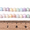 Anti-Tarnish Electroplate Glass Beads Strands EGLA-ZX010-4mm-14-6