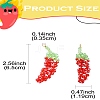 Glass Woven Big Pendants PALLOY-CJ00064-8