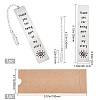 CRASPIRE 2Pcs 2 Style 201 Stainless Steel Bookmarks AJEW-CP0004-80A-2